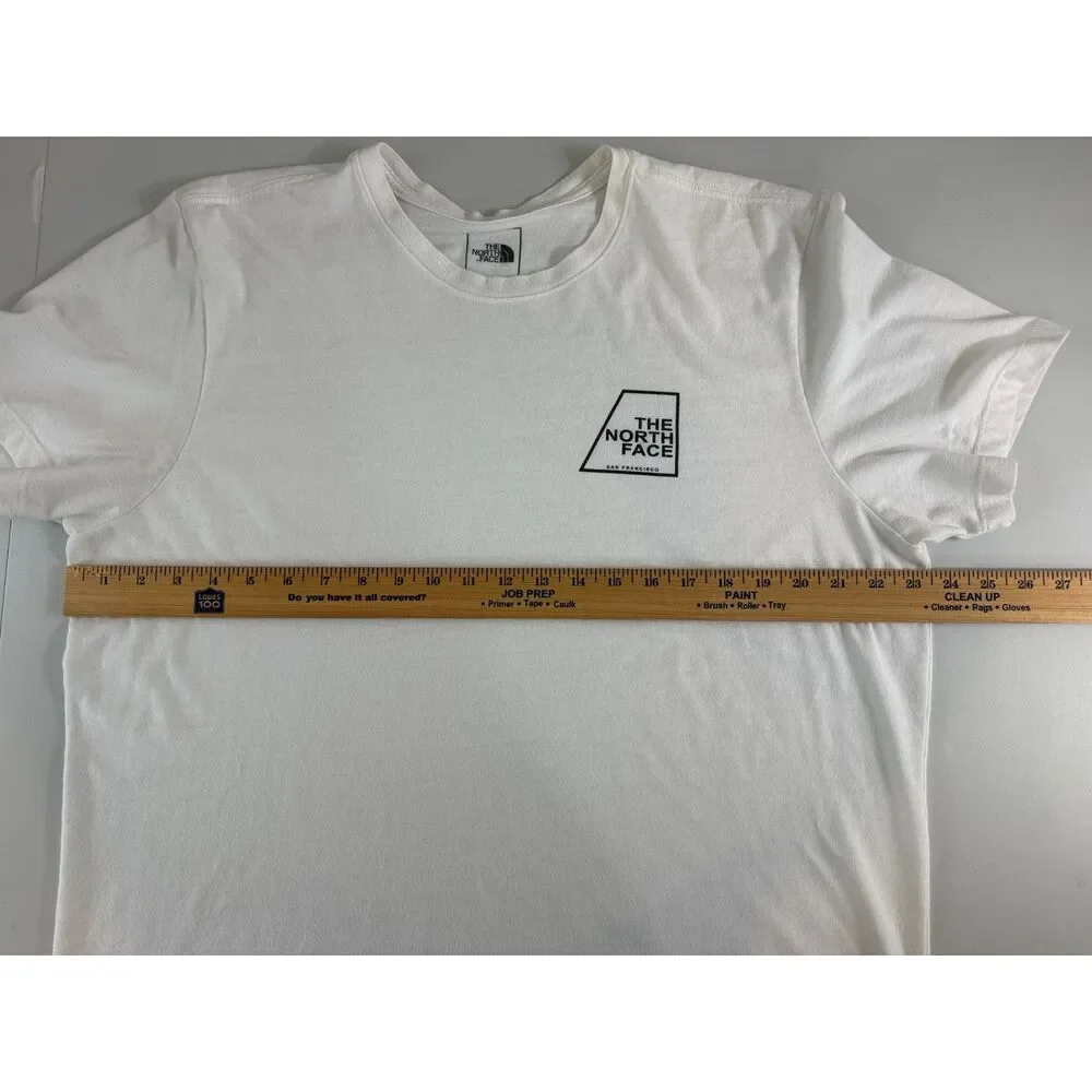 The North Face White Graphic Logo T Shirt Men’s XL Outdoor Casual Tee